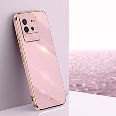 Ultra-thin Silicone Gel Soft Case Cover XL1 for Vivo iQOO Neo6 SE 5G Pink