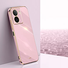 Ultra-thin Silicone Gel Soft Case Cover XL1 for Vivo iQOO Z7 5G Pink