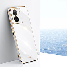 Ultra-thin Silicone Gel Soft Case Cover XL1 for Vivo iQOO Z7x 5G White