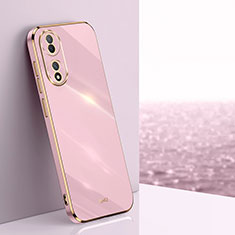 Ultra-thin Silicone Gel Soft Case Cover XL1 for Vivo T2 5G Pink