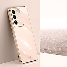 Ultra-thin Silicone Gel Soft Case Cover XL1 for Vivo V27 5G Gold