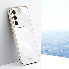 Ultra-thin Silicone Gel Soft Case Cover XL1 for Vivo V27 5G White