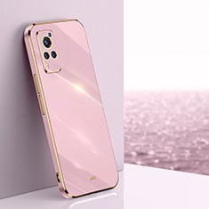 Ultra-thin Silicone Gel Soft Case Cover XL1 for Vivo X60 Pro 5G Pink