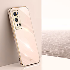 Ultra-thin Silicone Gel Soft Case Cover XL1 for Vivo X60 Pro+ Plus 5G Gold
