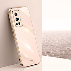 Ultra-thin Silicone Gel Soft Case Cover XL1 for Vivo X70 Pro 5G Gold