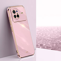 Ultra-thin Silicone Gel Soft Case Cover XL1 for Vivo X80 5G Pink