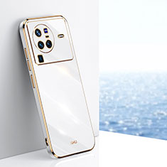 Ultra-thin Silicone Gel Soft Case Cover XL1 for Vivo X80 Pro 5G White