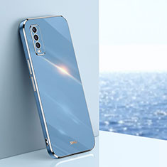 Ultra-thin Silicone Gel Soft Case Cover XL1 for Vivo Y30 Blue