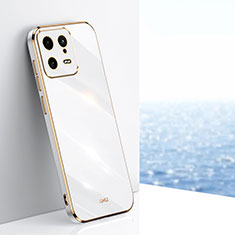 Ultra-thin Silicone Gel Soft Case Cover XL1 for Xiaomi Mi 13 5G White