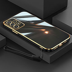 Ultra-thin Silicone Gel Soft Case Cover XL2 for Samsung Galaxy A52 4G Black
