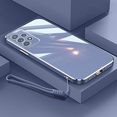 Ultra-thin Silicone Gel Soft Case Cover XL2 for Samsung Galaxy A52 4G Lavender Gray
