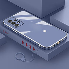 Ultra-thin Silicone Gel Soft Case Cover XL3 for Samsung Galaxy A73 5G Lavender Gray