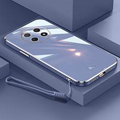 Ultra-thin Silicone Gel Soft Case Cover XL7 for Huawei Nova Y91 Lavender Gray