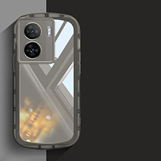 Ultra-thin Silicone Gel Soft Case Cover YK1 for Vivo iQOO Z7x 5G Black