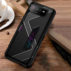 Ultra-thin Silicone Gel Soft Case Cover ZJ1 for Asus ROG Phone 6 Pro Black