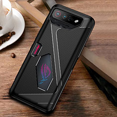 Ultra-thin Silicone Gel Soft Case Cover ZJ1 for Asus ROG Phone 7 Pro Black