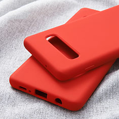 Ultra-thin Silicone Gel Soft Case for Samsung Galaxy S10 Plus Red