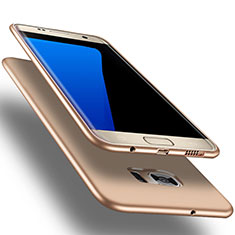 Ultra-thin Silicone Gel Soft Case S01 for Samsung Galaxy S7 Edge G935F Gold