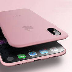 Ultra-thin Silicone Gel Soft Case S07 for Apple iPhone Xs Pink
