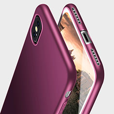 Ultra-thin Silicone Gel Soft Case S15 for Apple iPhone Xs Purple
