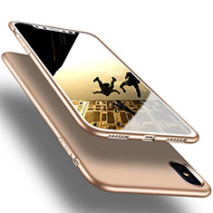 Ultra-thin Silicone Gel Soft Case S16 for Apple iPhone X Gold