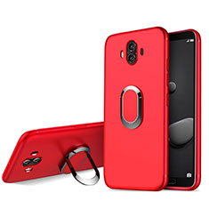 Ultra-thin Silicone Gel Soft Case with Finger Ring Stand A04 for Huawei Mate 10 Red