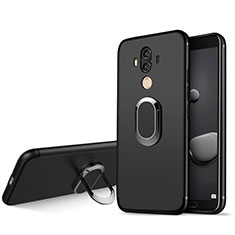 Ultra-thin Silicone Gel Soft Case with Finger Ring Stand for Huawei Mate 10 Pro Black