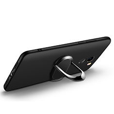 Ultra-thin Silicone Gel Soft Case with Finger Ring Stand for Xiaomi Mi Mix Evo Black