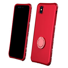 Ultra-thin Silicone Gel Soft Matte Finish Front and Back Case 360 Degrees Cover for Apple iPhone X Red