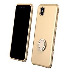 Ultra-thin Silicone Gel Soft Matte Finish Front and Back Case 360 Degrees Cover for Apple iPhone Xs Max Gold
