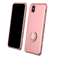 Ultra-thin Silicone Gel Soft Matte Finish Front and Back Case 360 Degrees Cover for Apple iPhone Xs Rose Gold