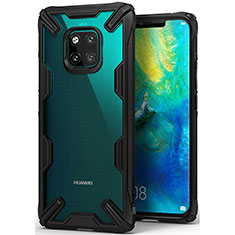 Ultra-thin Silicone Gel Soft Matte Finish Front and Back Case 360 Degrees Cover for Huawei Mate 20 Pro Black