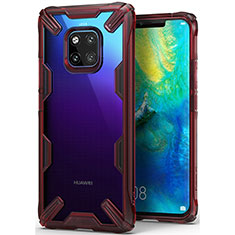 Ultra-thin Silicone Gel Soft Matte Finish Front and Back Case 360 Degrees Cover for Huawei Mate 20 Pro Red