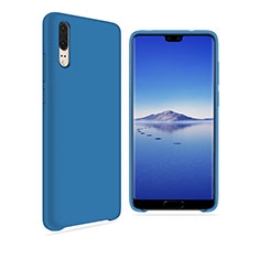 Ultra-thin Silicone Gel Soft Matte Finish Front and Back Case 360 Degrees Cover for Huawei P20 Blue