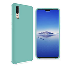 Ultra-thin Silicone Gel Soft Matte Finish Front and Back Case 360 Degrees Cover for Huawei P20 Cyan