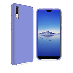 Ultra-thin Silicone Gel Soft Matte Finish Front and Back Case 360 Degrees Cover for Huawei P20 Purple