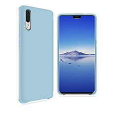 Ultra-thin Silicone Gel Soft Matte Finish Front and Back Case 360 Degrees Cover for Huawei P20 Sky Blue