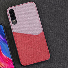 Ultra-thin Silicone Gel Soft Matte Finish Front and Back Case 360 Degrees Cover M01 for Huawei P30 Pink