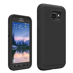 Ultra-thin Silicone Gel Soft Matte Finish Front and Back Case 360 Degrees for Samsung Galaxy S7 Active G891A Black