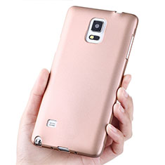 Ultra-thin Silicone TPU Soft Case S02 for Samsung Galaxy Note 4 Duos N9100 Dual SIM Rose Gold