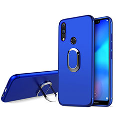 Ultra-thin Silicone TPU Soft Case with Finger Ring Stand for Huawei Nova 3e Blue