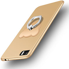 Ultra-thin Silicone TPU Soft Case with Finger Ring Stand for Xiaomi Mi 3 Gold