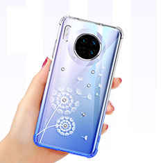 Ultra-thin Transparent Butterfly Soft Case Cover for Huawei Mate 30 Pro 5G White