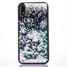 Ultra-thin Transparent Flowers Soft Case Cover Z01 for Apple iPhone XR Gray