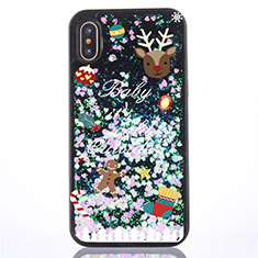 Ultra-thin Transparent Flowers Soft Case Cover Z02 for Apple iPhone Xs Mixed