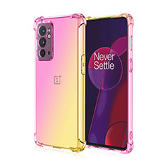 Ultra-thin Transparent Gel Gradient Soft Case Cover for OnePlus 9RT 5G Pink