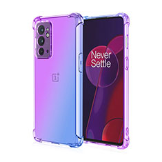 Ultra-thin Transparent Gel Gradient Soft Case Cover for OnePlus 9RT 5G Purple