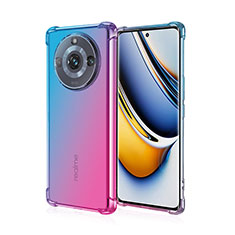 Ultra-thin Transparent Gel Gradient Soft Case Cover for Realme 11 Pro 5G Mixed