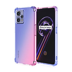 Ultra-thin Transparent Gel Gradient Soft Case Cover for Realme 9 5G Blue