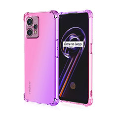Ultra-thin Transparent Gel Gradient Soft Case Cover for Realme 9 5G Hot Pink